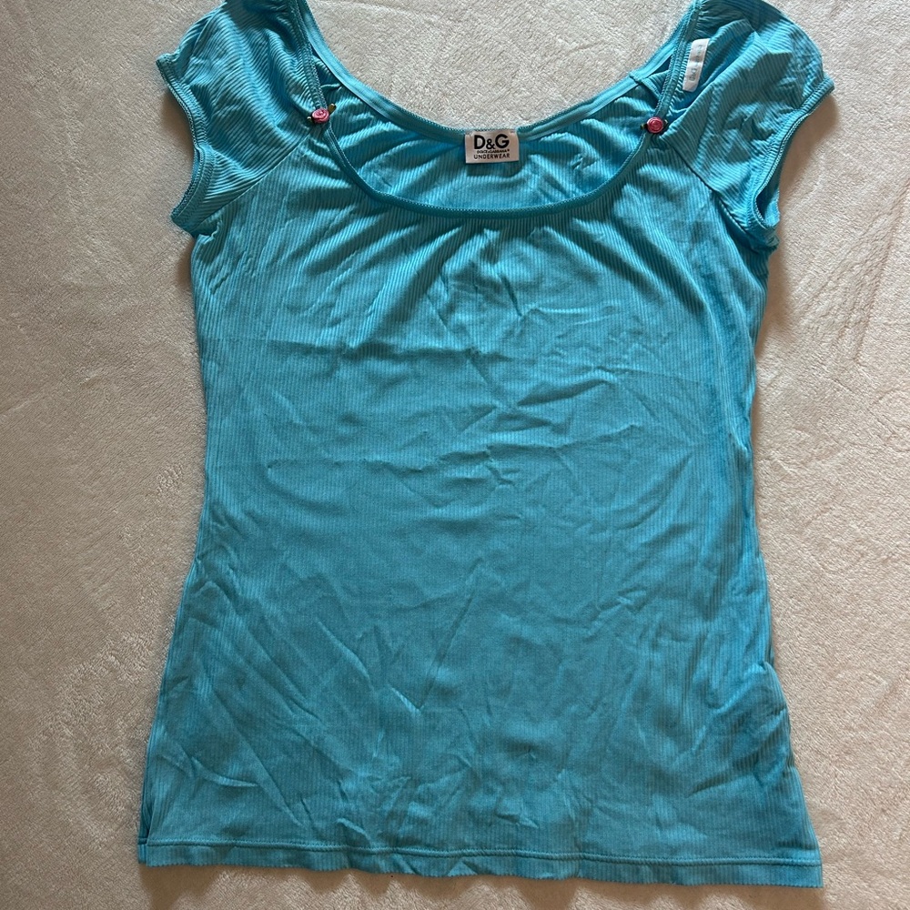 DG Dolce & Gabbana blue top M